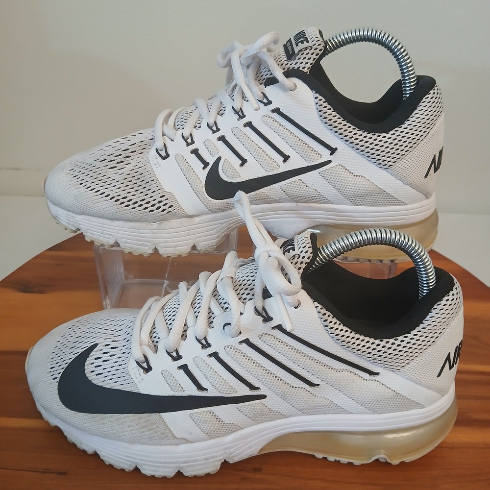 Nike Air Max Excellerate 4 Womens 8 White Running Shoes Sneakers 806798-101